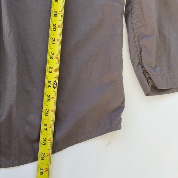 Garnet Hill Women's Brown Gray Oversized Long Sleeve Tunic Popover Size Medium - Picture 7 of 7